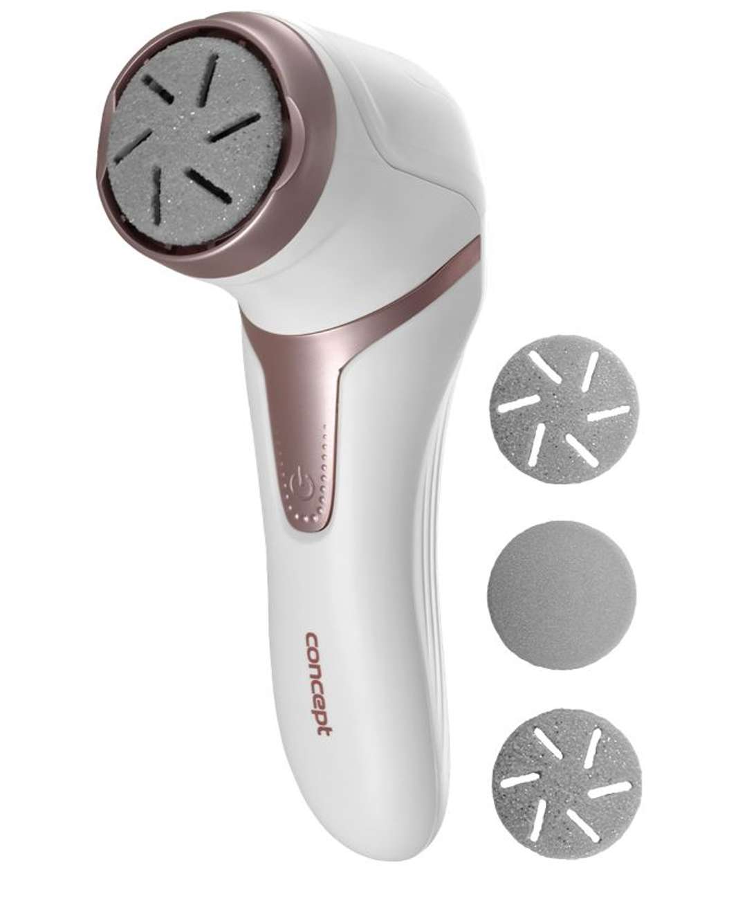Concept - Hornhautentferner Mit Zubehör, Usb-kabel, Weiß/roségold Pn3000