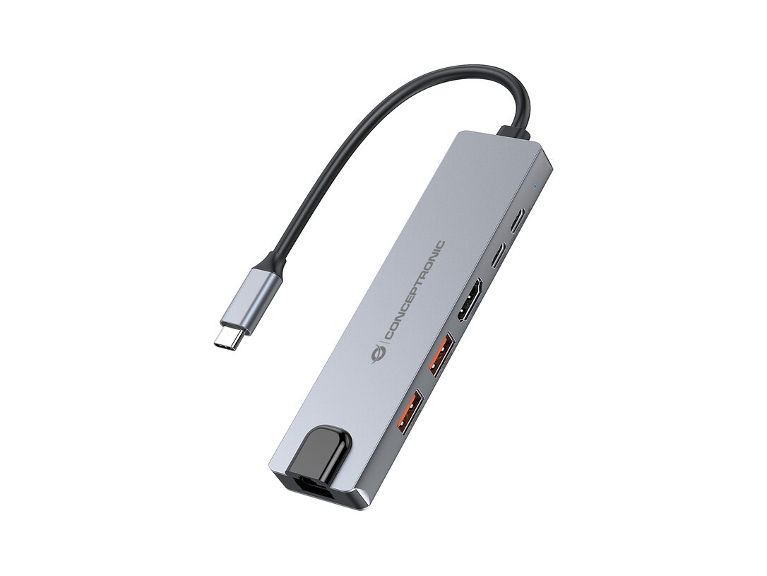 Conceptronic Donn29g 6-in-1 Docking Station Datenverteiler/umschalter