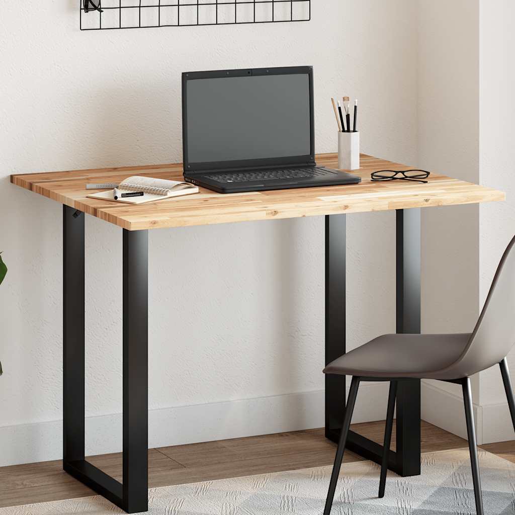 Tischplatte Rechteckig 100x80x2 Cm Massivholz Akazie