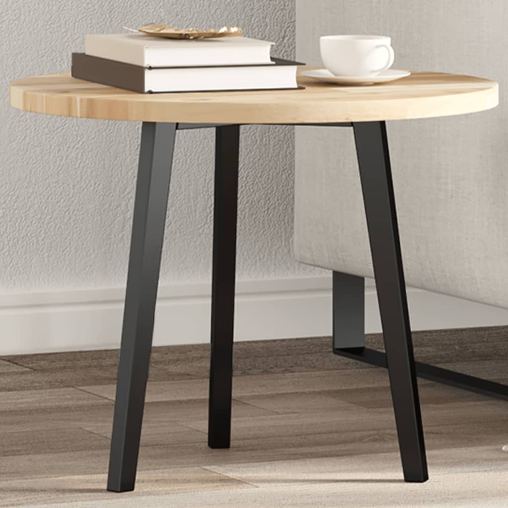 Tischplatte Rund Ø50x2 Cm Massivholz Akazie