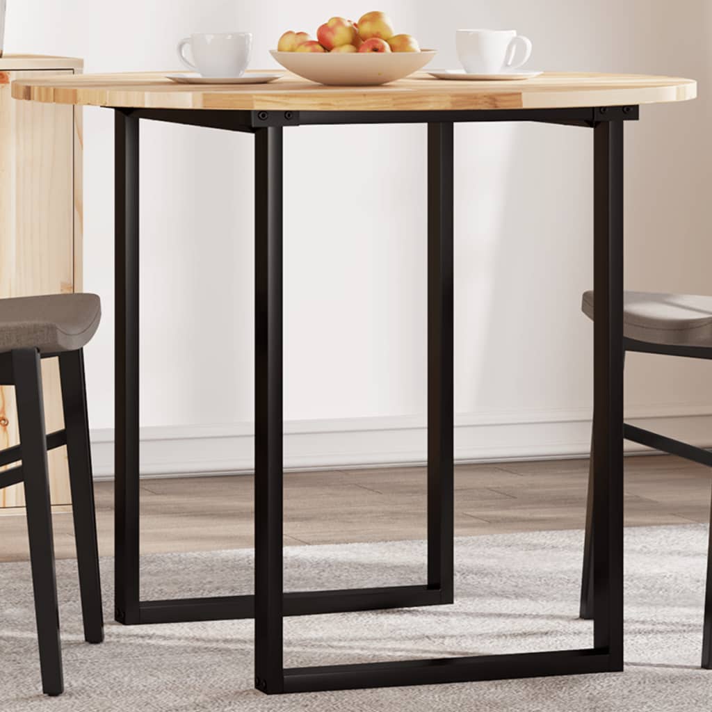 Tischplatte Rund Ø90x2 Cm Massivholz Akazie