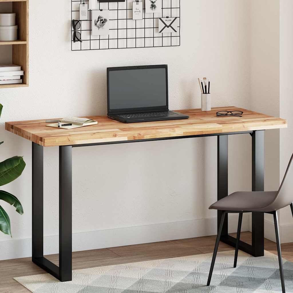 Tischplatte Rechteckig 140x60x4 Cm Massivholz Akazie