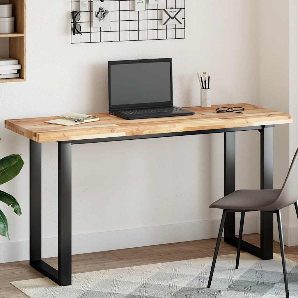 Tischplatte Rechteckig 140x50x4 Cm Massivholz Akazie