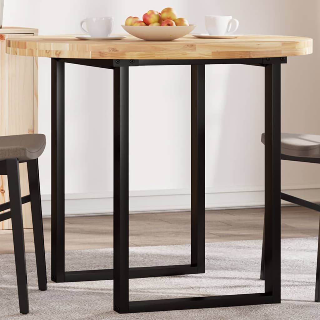 Tischplatte Rund Ø90x4 Cm Massivholz Akazie
