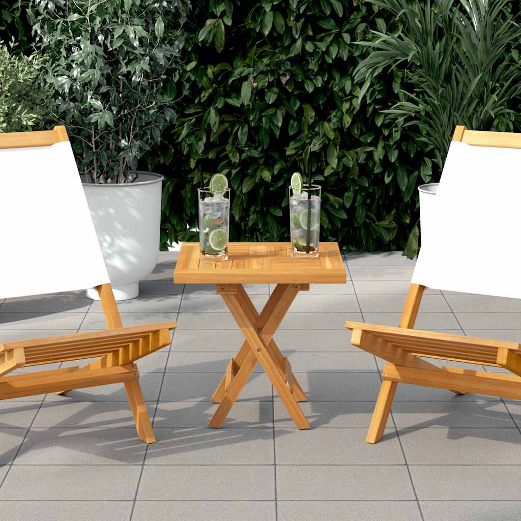 Tischplatte Quadratisch 40x40x2,5 Cm Massivholz Teak