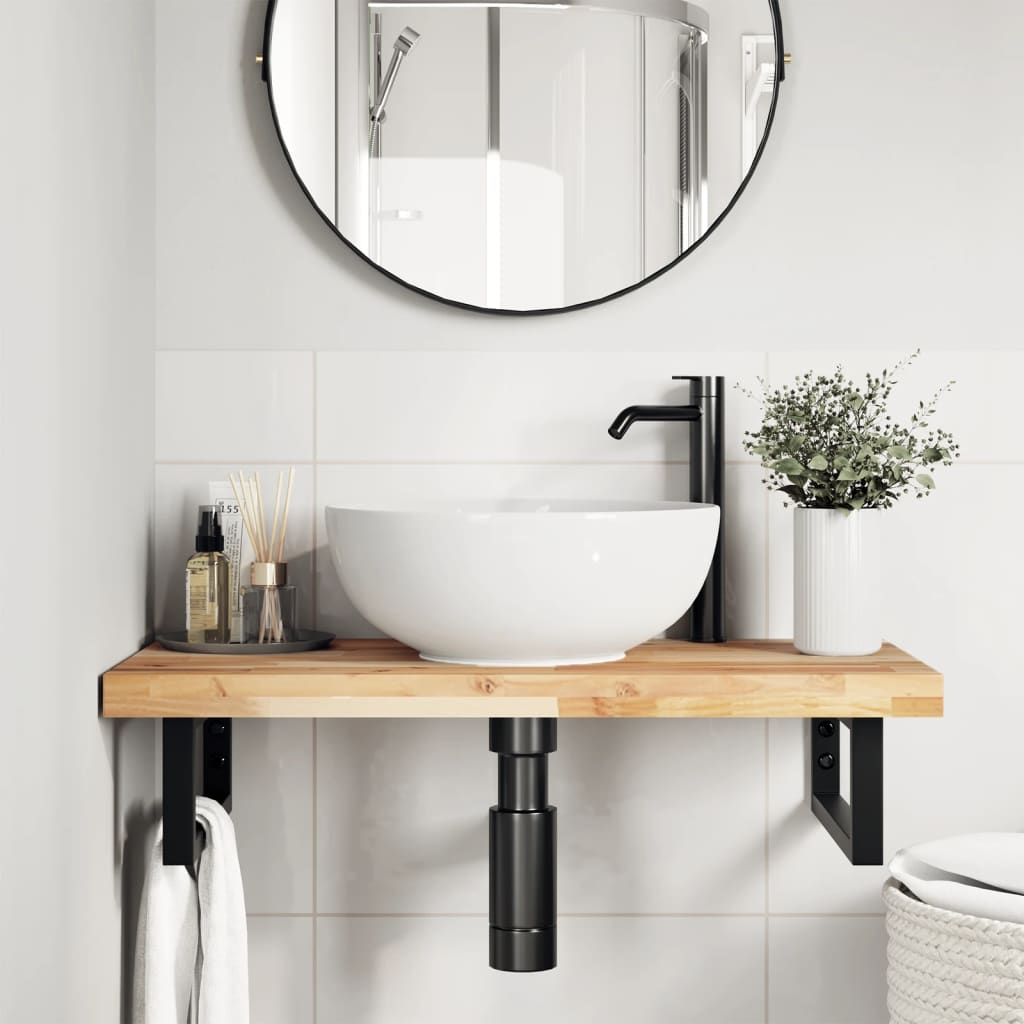 Tischplatte 100x40x4 Cm Rechteckig Massivholz Akazie
