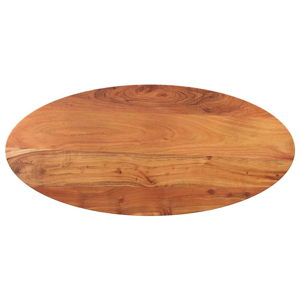 Tischplatte 90x40x3,8 Cm Oval Massivholz Akazie
