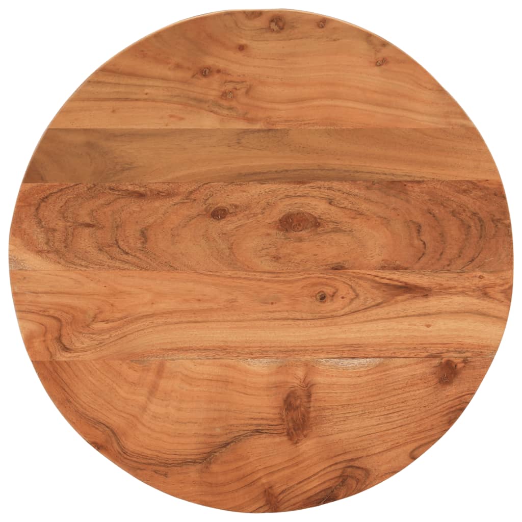 Tischplatte Ø60x2,5 Cm Rund Massivholz Akazie
