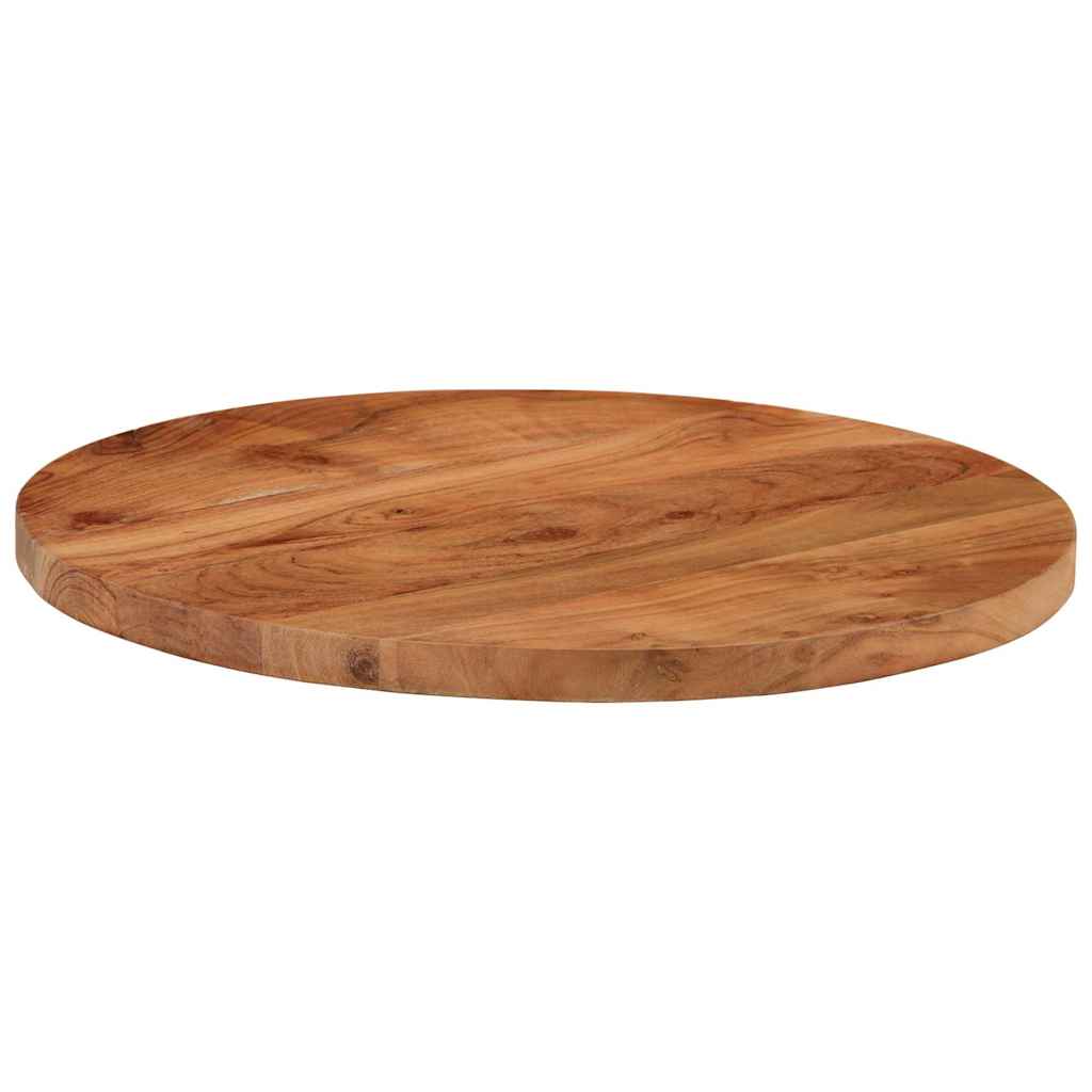 Tischplatte Ø40x3,8 Cm Rund Massivholz Akazie