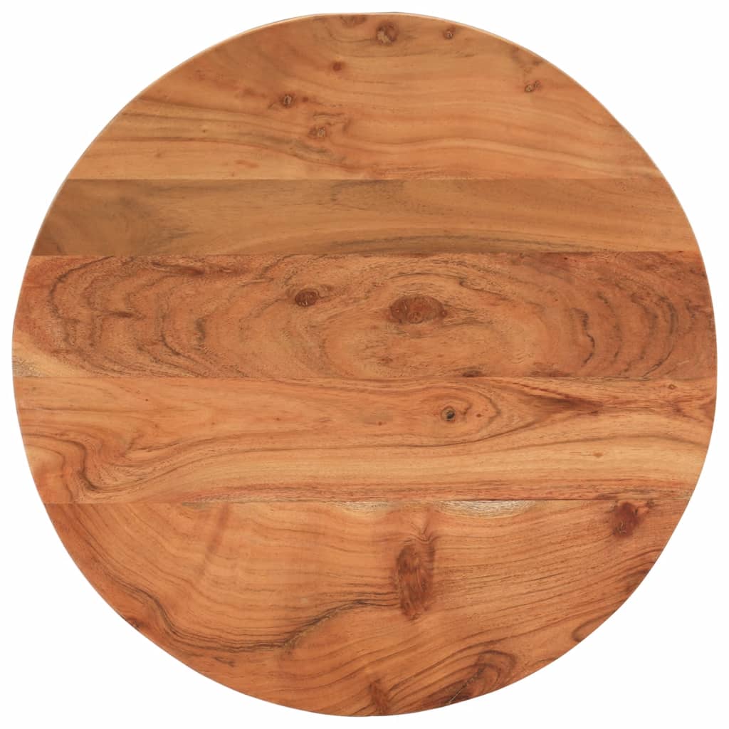 Tischplatte Ø50x3,8 Cm Rund Massivholz Akazie