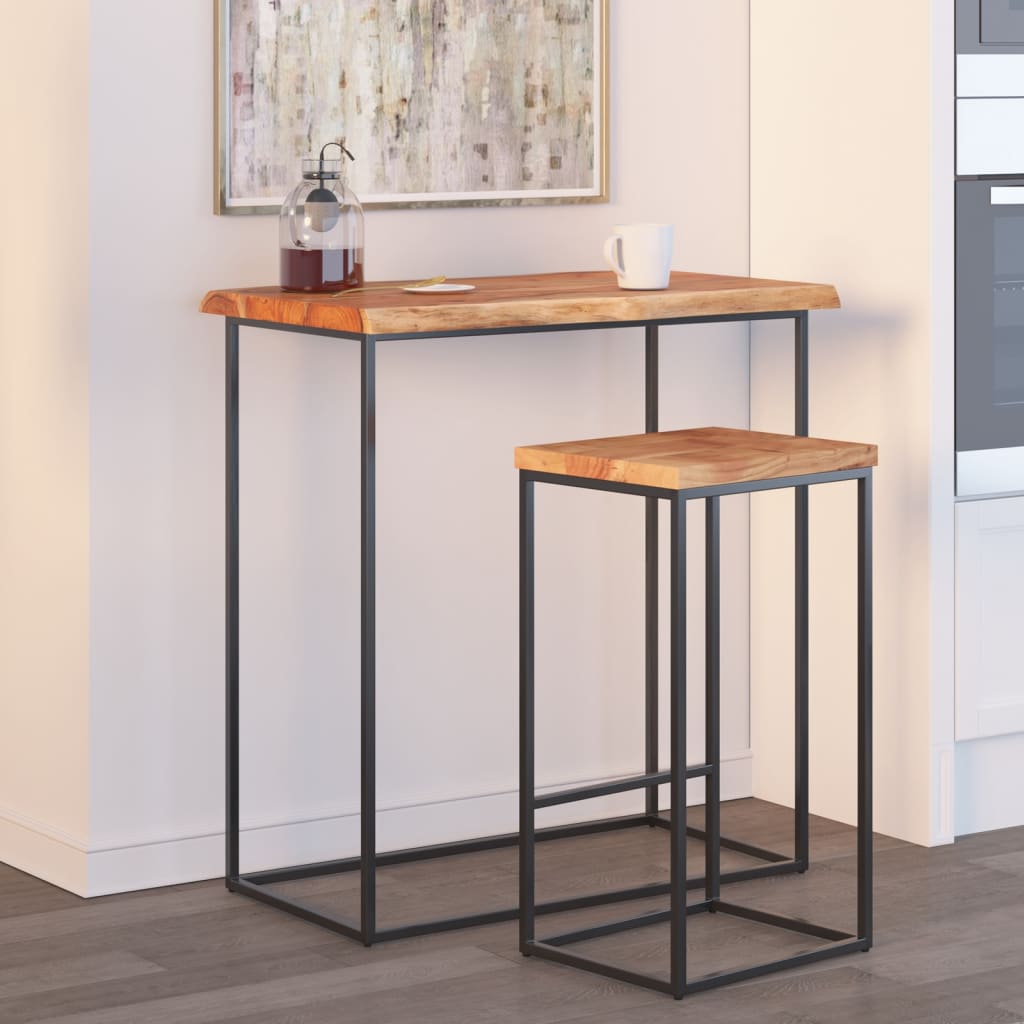 Tischplatte 60x40x2,5 Cm Rechteckig Massivholz Akazie Baumkante