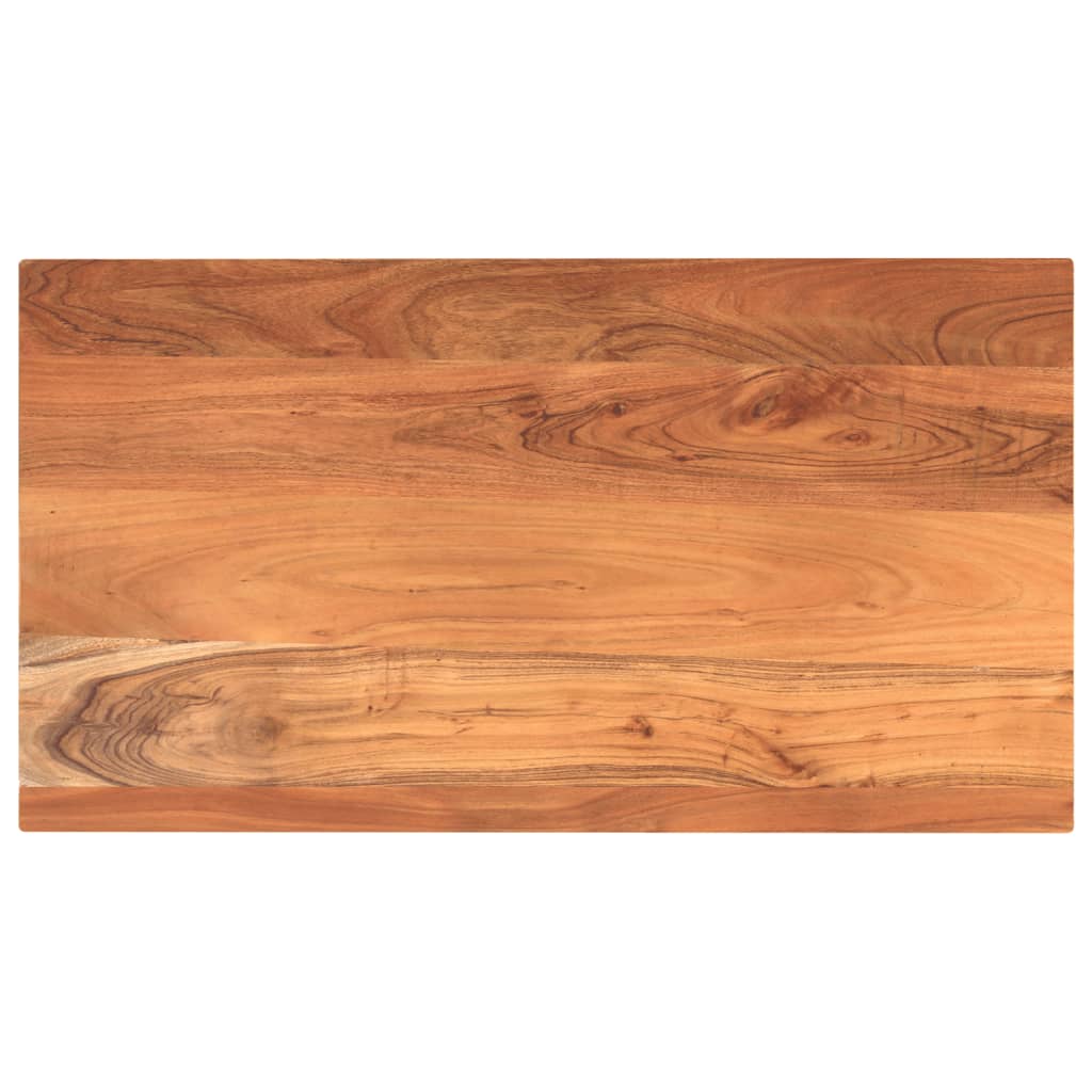 Tischplatte 100x60x2,5 Cm Rechteckig Massivholz Akazie