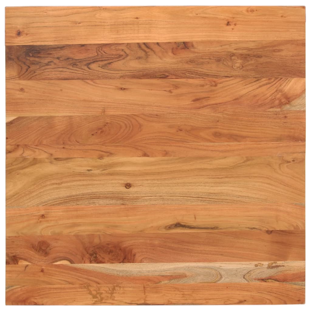 Tischplatte 80x80x2,5 Cm Quadratisch Massivholz Akazie