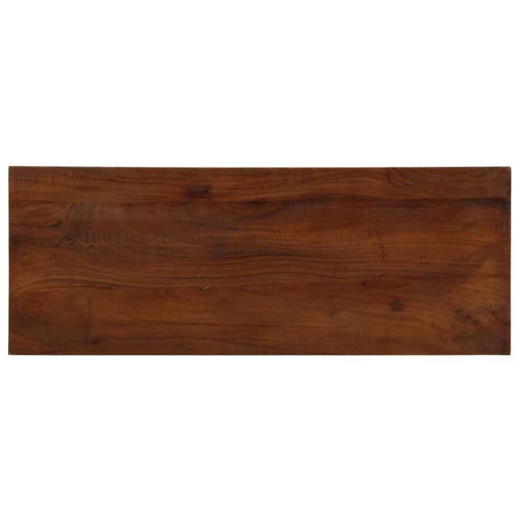 Tischplatte 80x30x3,8 Cm Rechteckig Altholz Massiv