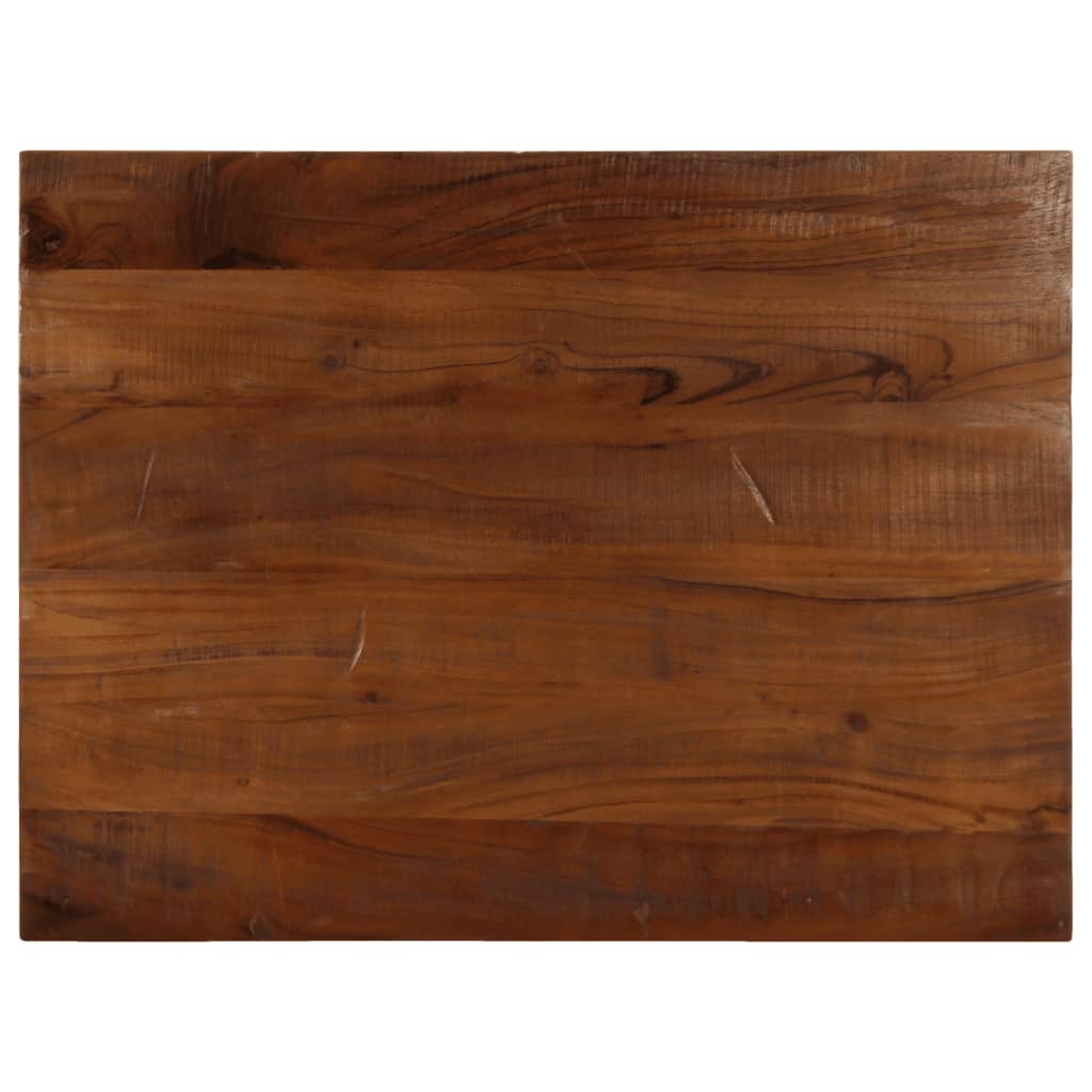 Tischplatte 80x70x2,5 Cm Rechteckig Altholz Massiv
