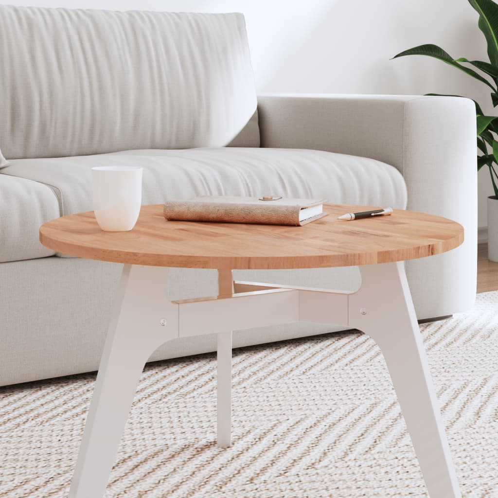 Tischplatte Ø60x1,5 Cm Rund Massivholz Buche