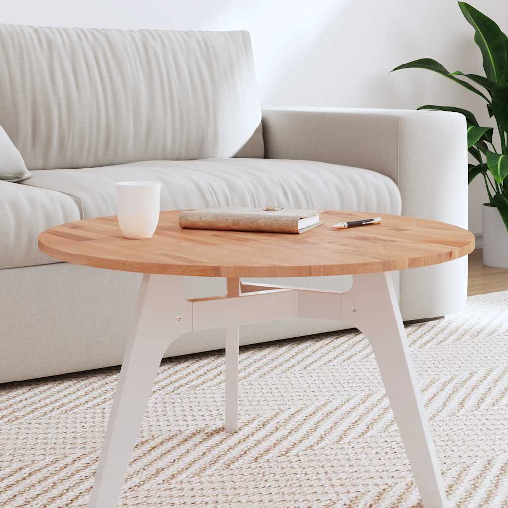Tischplatte Ø70x1,5 Cm Rund Massivholz Buche