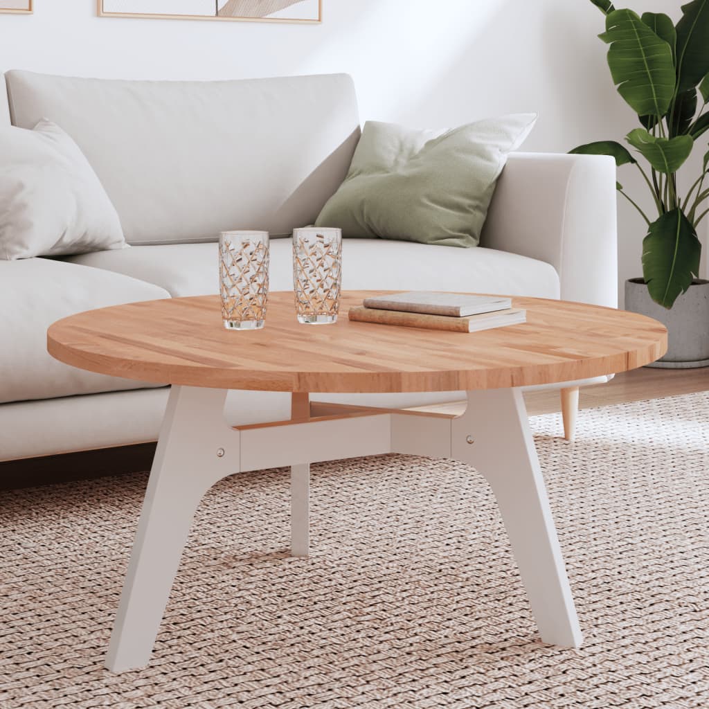 Tischplatte Ø90x2,5 Cm Rund Massivholz Buche