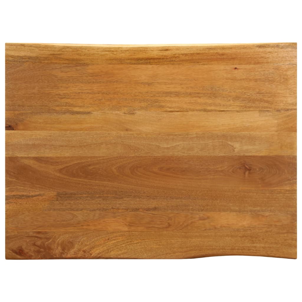 Tischplatte Mit Baumkante 100x80x2,5 Cm Massivholz Mango