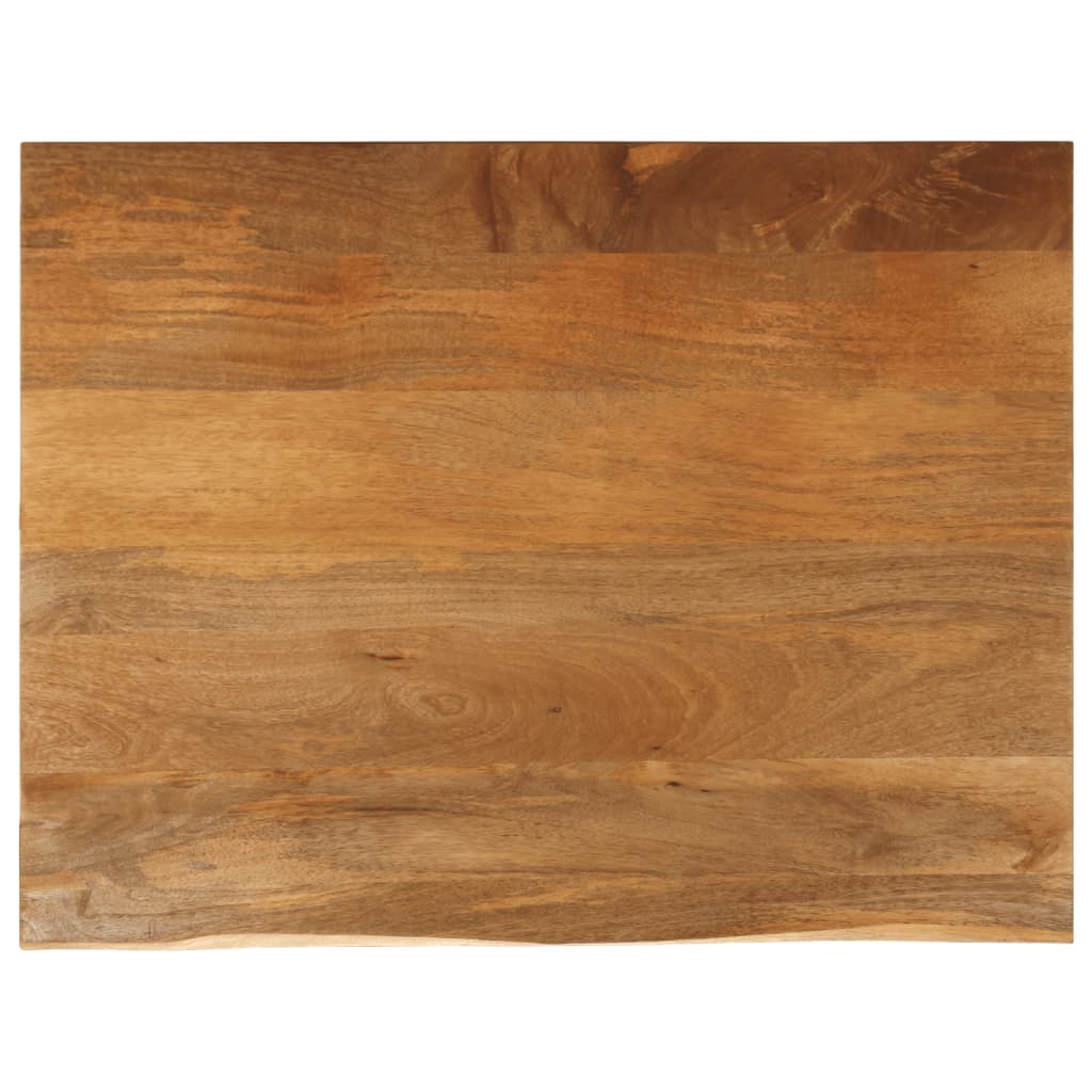 Tischplatte Mit Baumkante 100x80x3,8 Cm Massivholz Mango