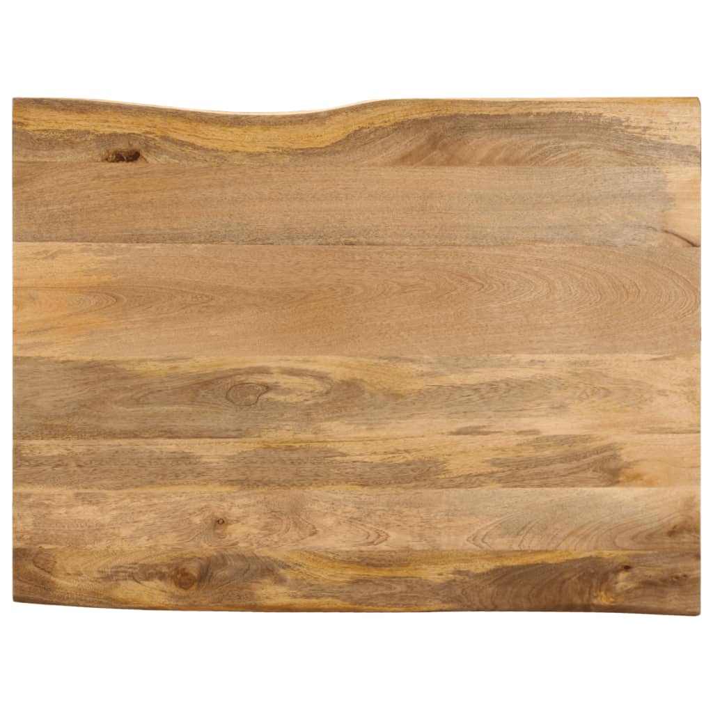 Tischplatte Mit Baumkante 110x80x2,5 Cm Massivholz Mango