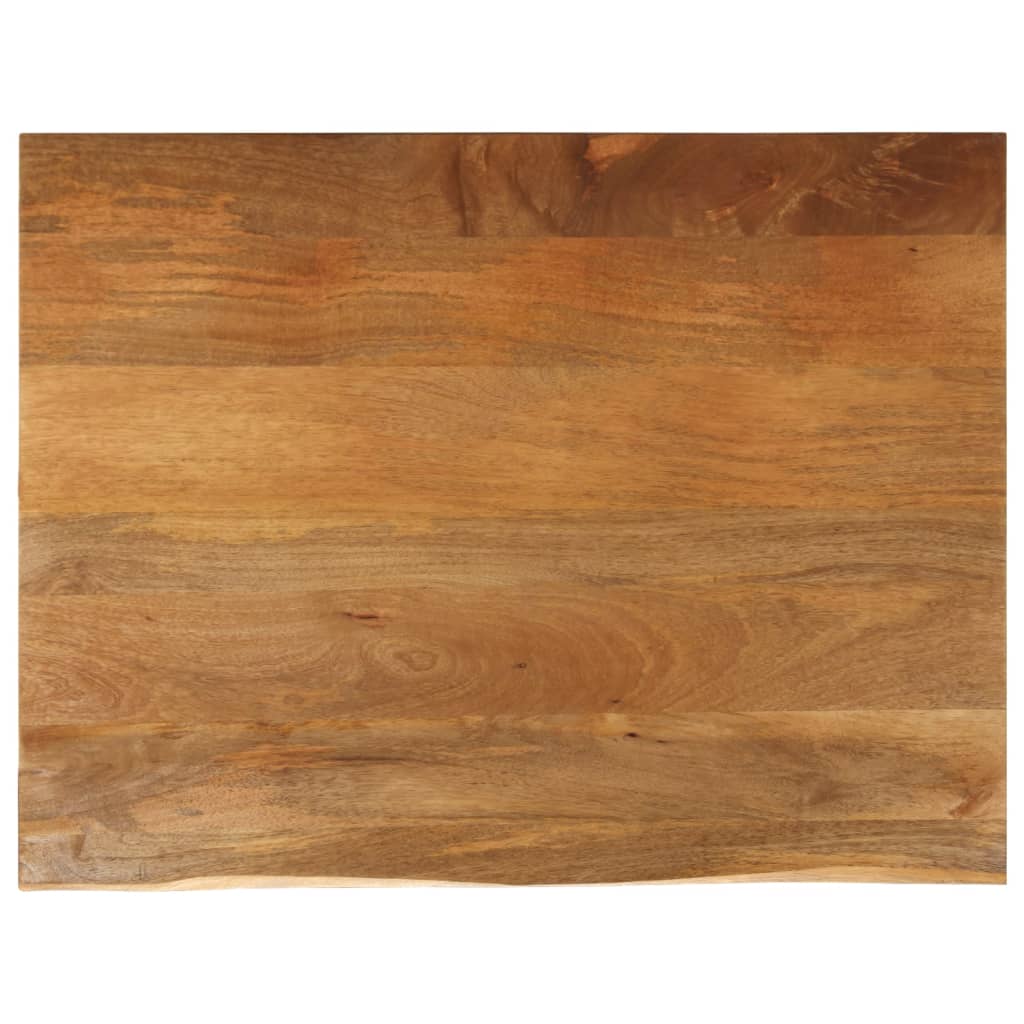 Tischplatte Mit Baumkante 110x80x3,8 Cm Massivholz Mango