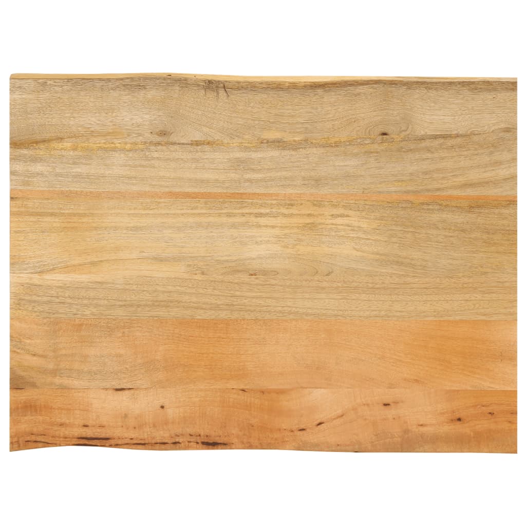 Tischplatte Mit Baumkante 70x60x3,8 Cm Massivholz Mango