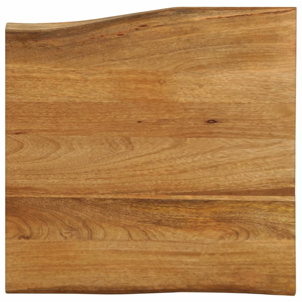Tischplatte Mit Baumkante 60x60x2,5 Cm Massivholz Mango
