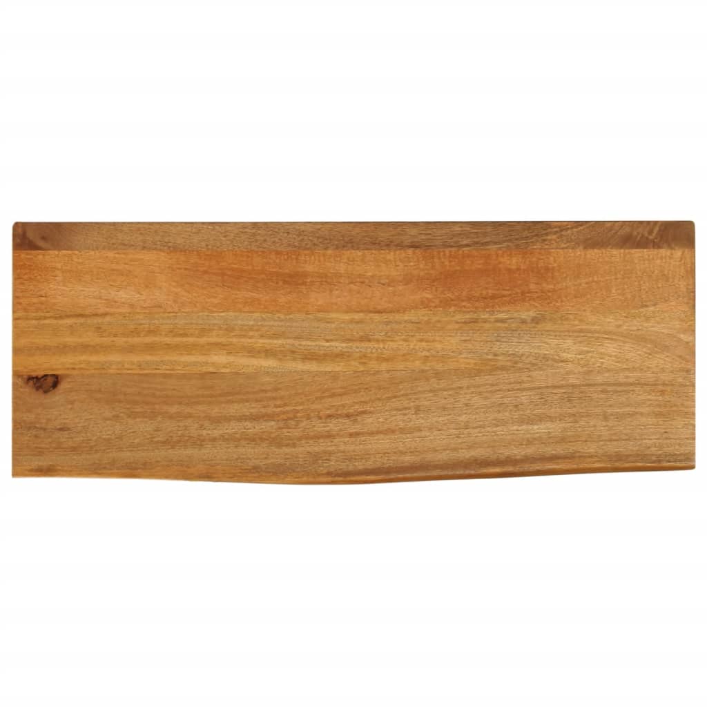 Tischplatte Mit Baumkante 90x30x3,8 Cm Massivholz Mango
