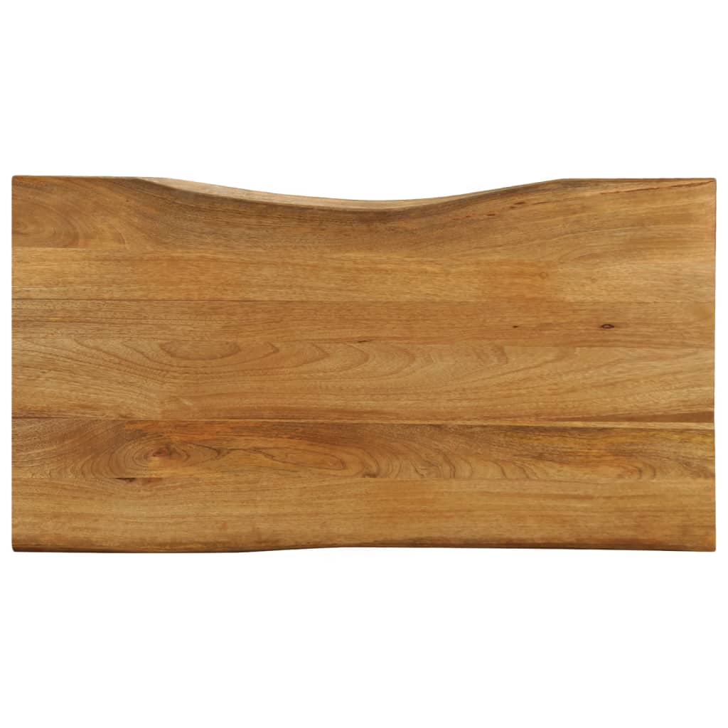 Tischplatte Mit Baumkante 100x60x2,5 Cm Massivholz Mango
