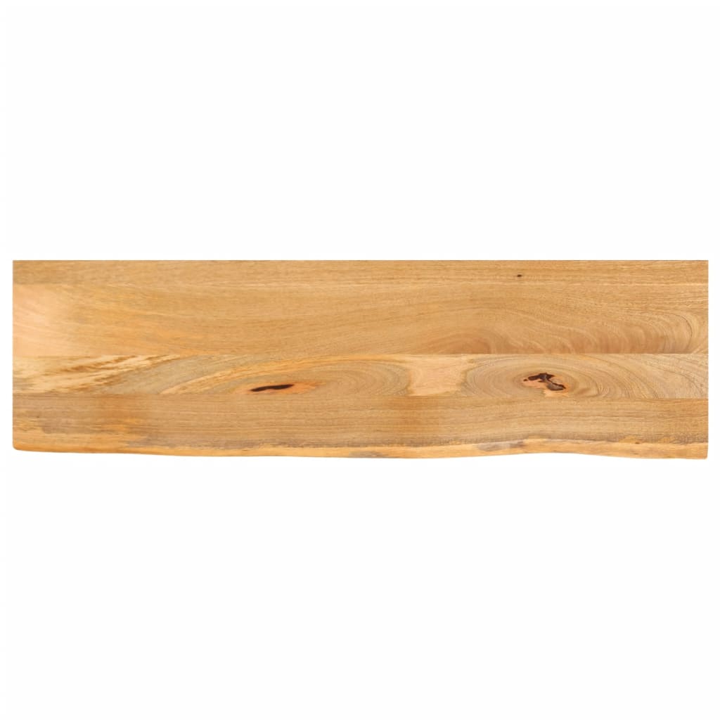 Tischplatte Mit Baumkante 120x40x2,5 Cm Massivholz Mango