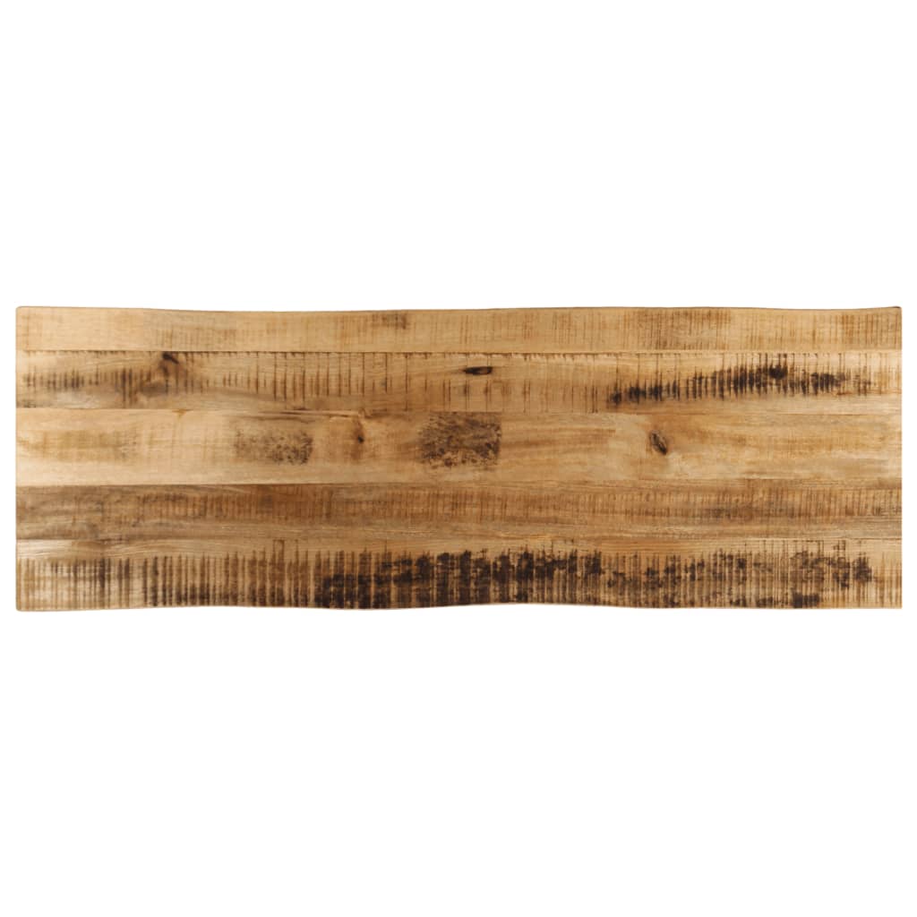 Tischplatte Mit Baumkante 110x40x3,8 Cm Raues Mango Massivholz