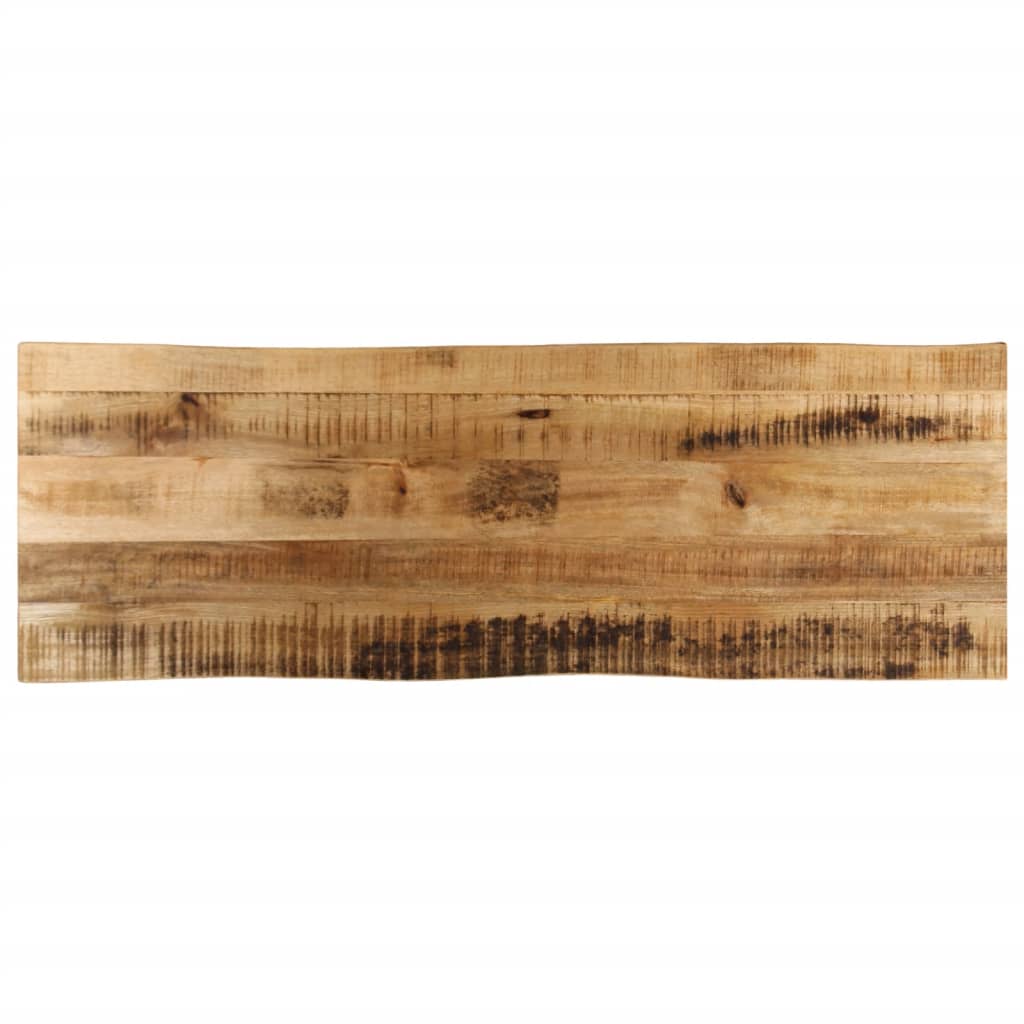 Tischplatte Mit Baumkante 140x40x2,5 Cm Raues Mango Massivholz