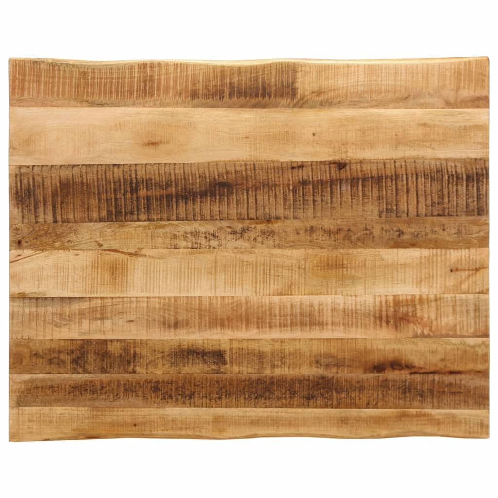Tischplatte Mit Baumkante 110x80x2,5 Cm Raues Mango Massivholz