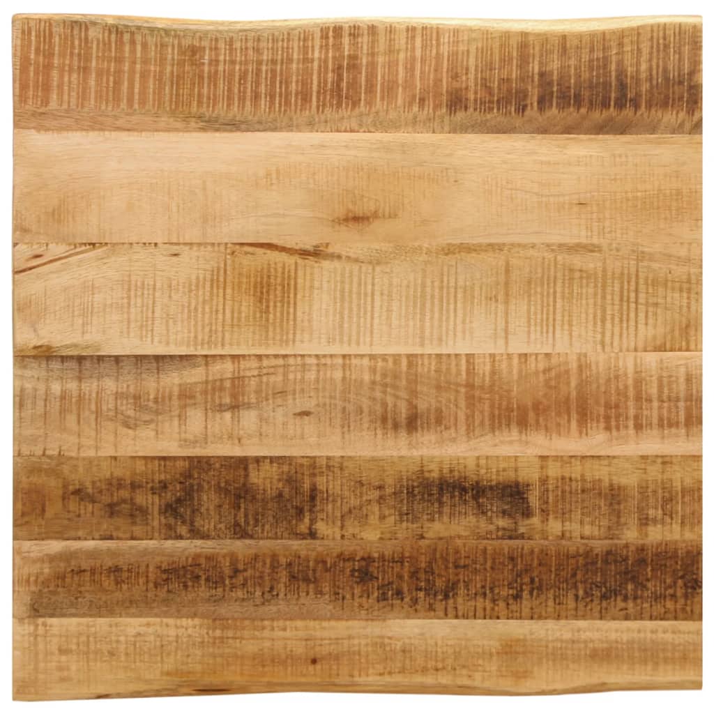 Tischplatte Mit Baumkante 60x60x2,5 Cm Raues Massives Mangoholz