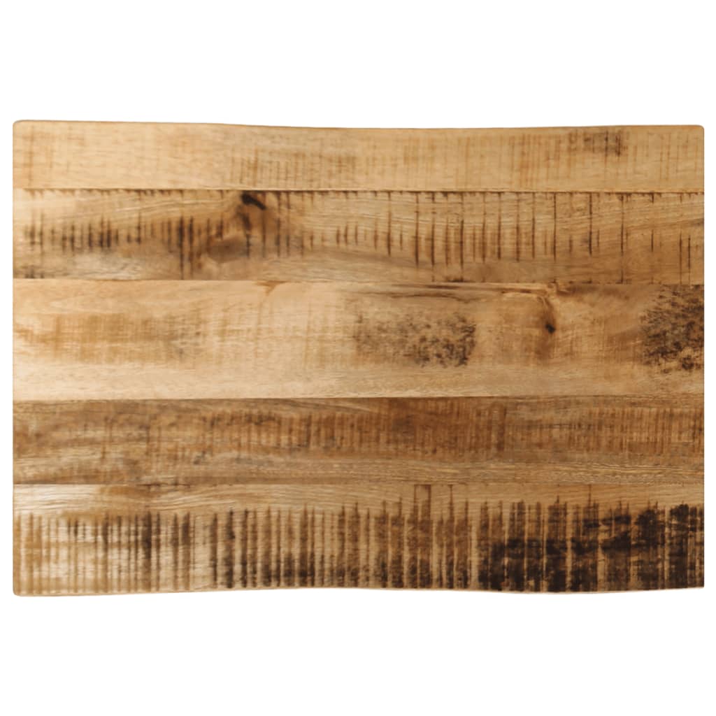 Tischplatte Mit Baumkante 70x40x3,8 Cm Raues Mango Massivholz