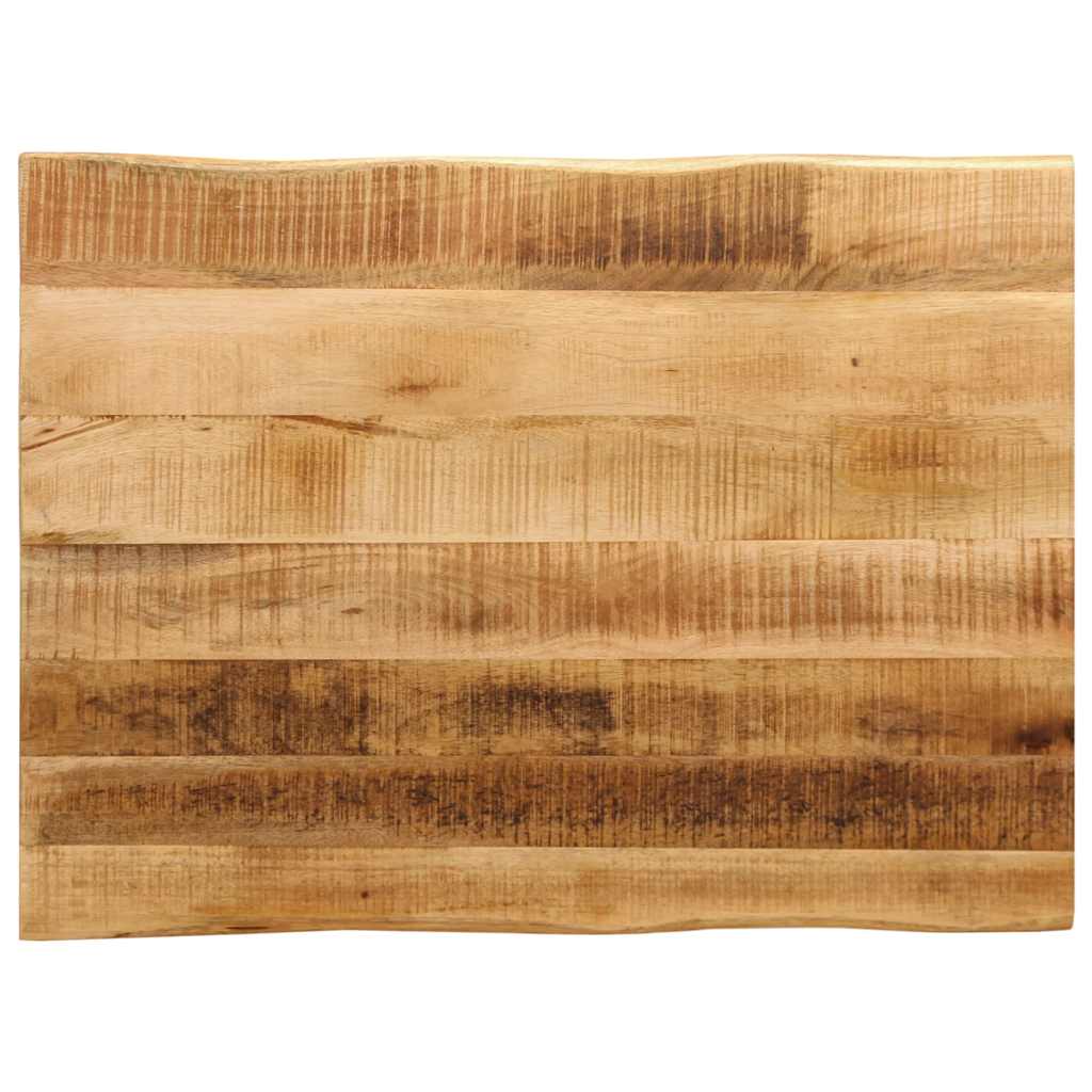 Tischplatte Mit Baumkante 70x60x3,8 Cm Raues Mango Massivholz