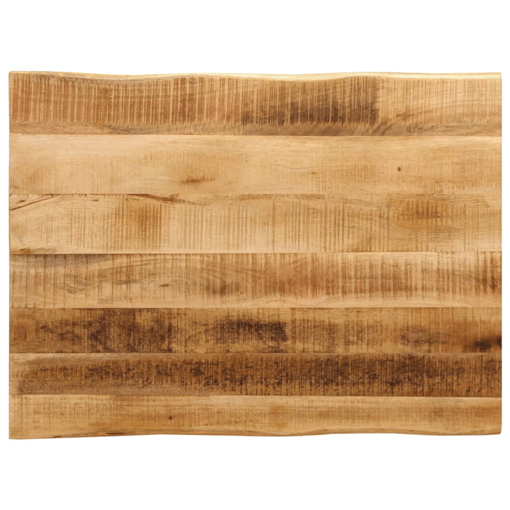 Tischplatte Mit Baumkante 80x60x3,8 Cm Raues Mango Massivholz