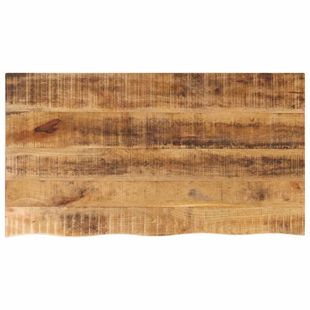 Tischplatte 120x60x2,5 Cm Baumkante Massivholz Raues Mangoholz