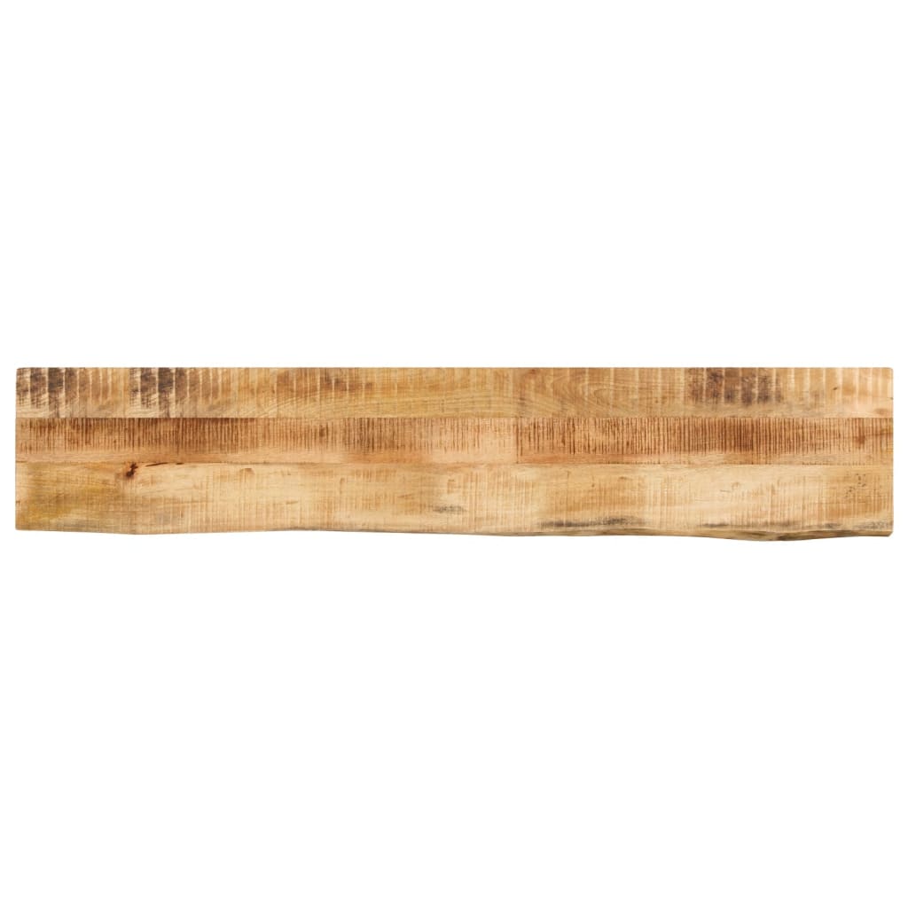 Tischplatte 160x20x2,5 Cm Baumkante Massivholz Raues Mangoholz