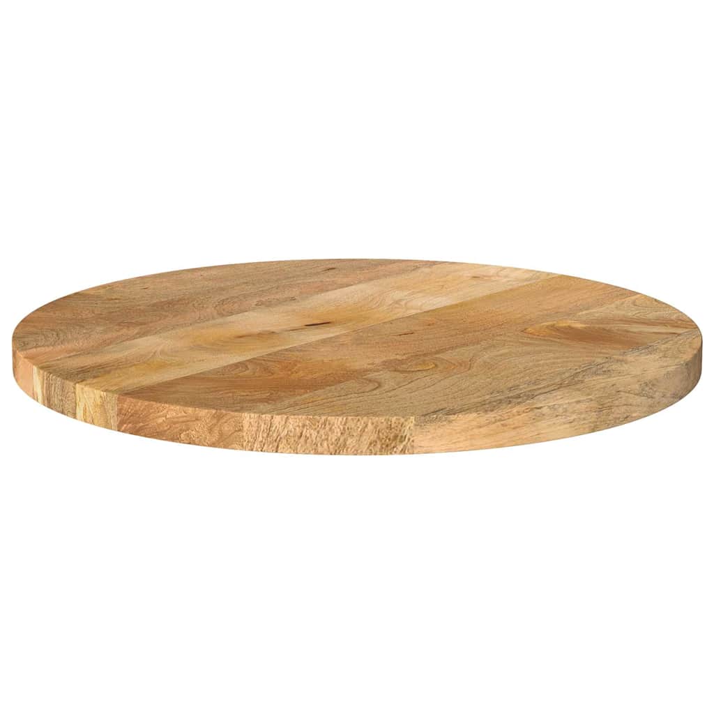 Tischplatte Ø 40x2,5 Cm Rund Massivholz Mango
