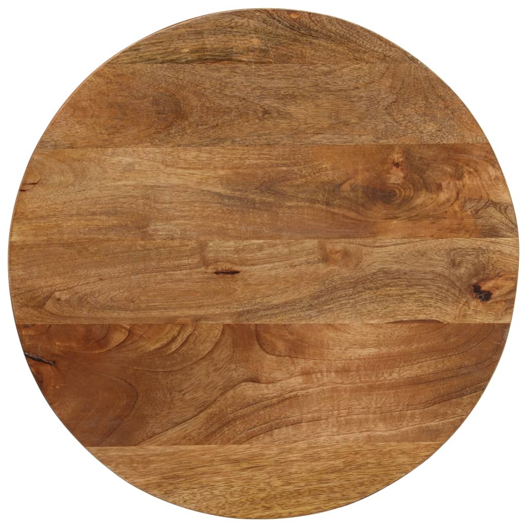 Tischplatte Ø 50x2,5 Cm Rund Massivholz Mango