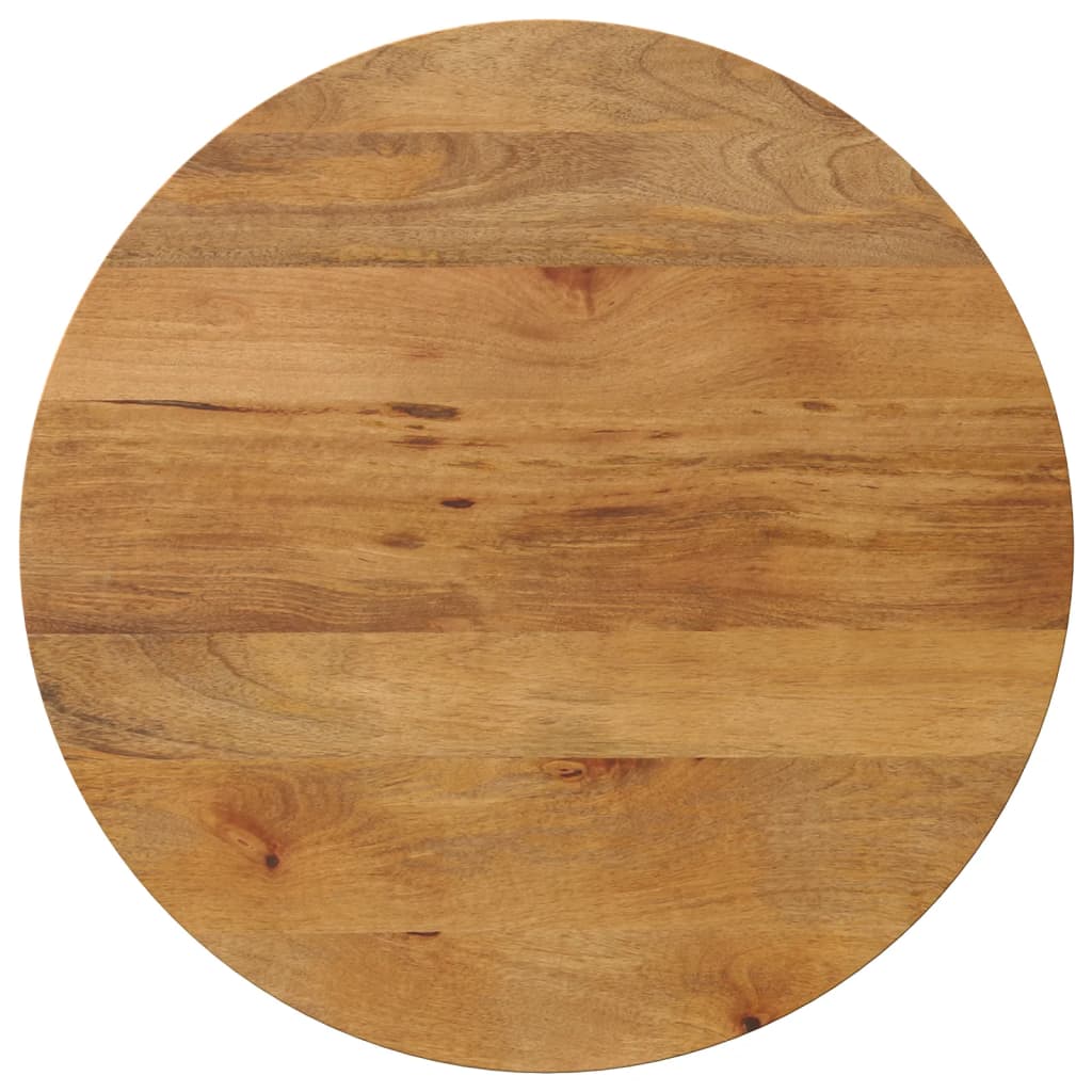 Tischplatte Ø 70x3,8 Cm Rund Massivholz Mango