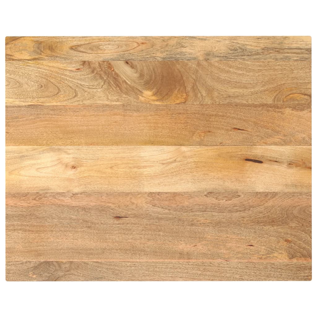 Tischplatte 100x80x3,8 Cm Rechteckig Massivholz Mango