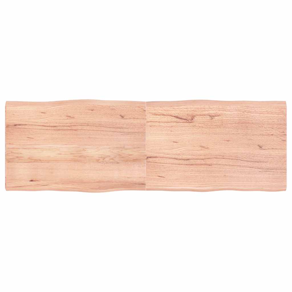 Tischplatte 180x60x(2-4) Cm Massivholz Behandelt Baumkante