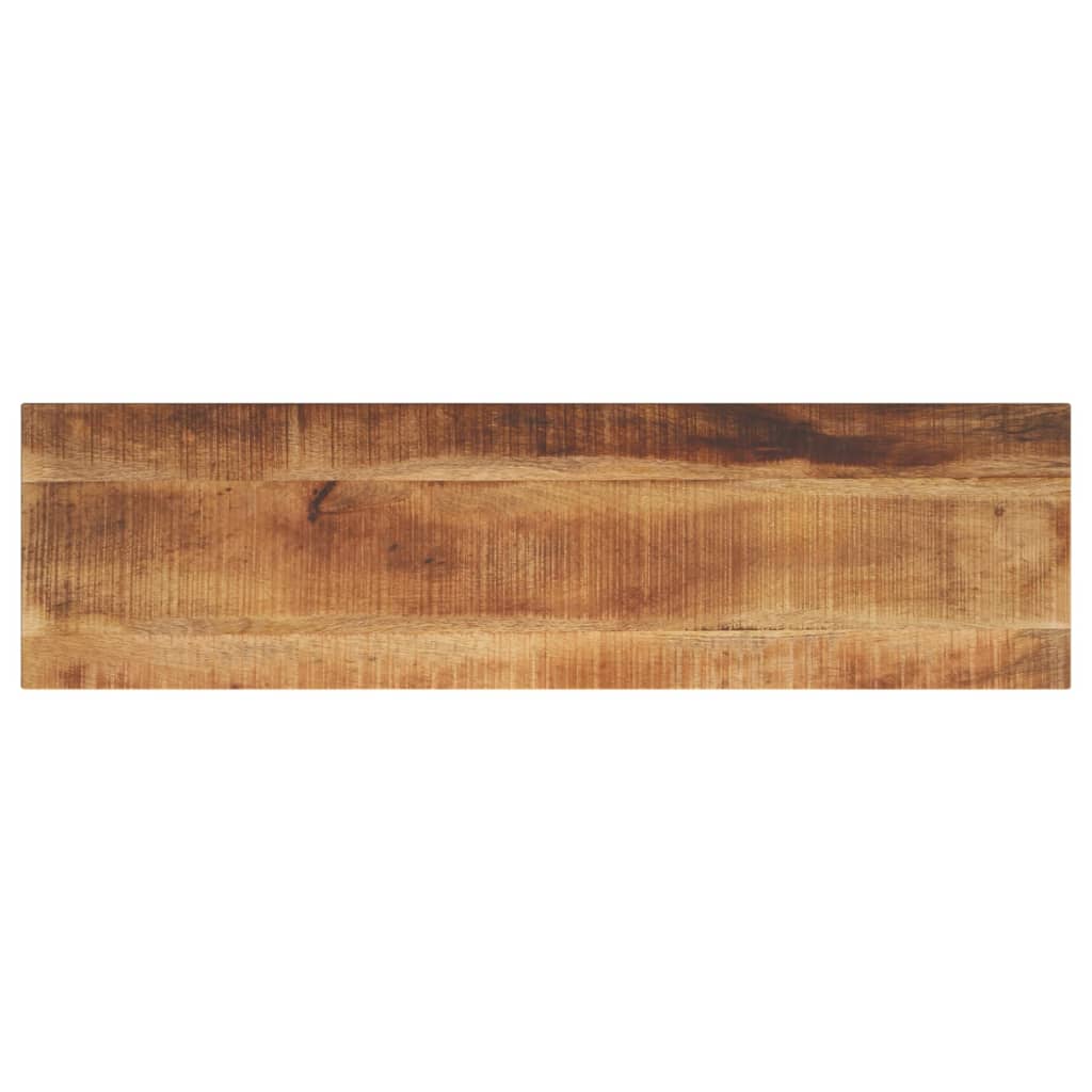 Tischplatte 120x30x2,5 Cm Rechteckig Raues Massivholz Mango
