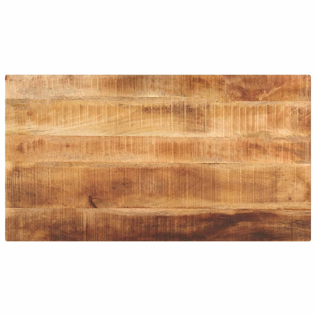 Tischplatte 120x60x1,5 Cm Rechteckig Raues Massivholz Mango