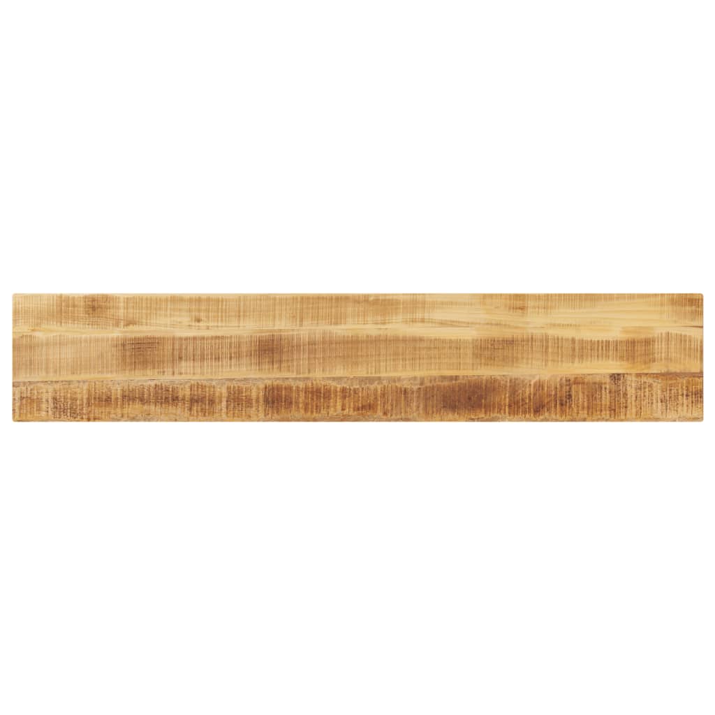 Tischplatte 180x40x2,5 Cm Rechteckig Raues Massivholz Mango