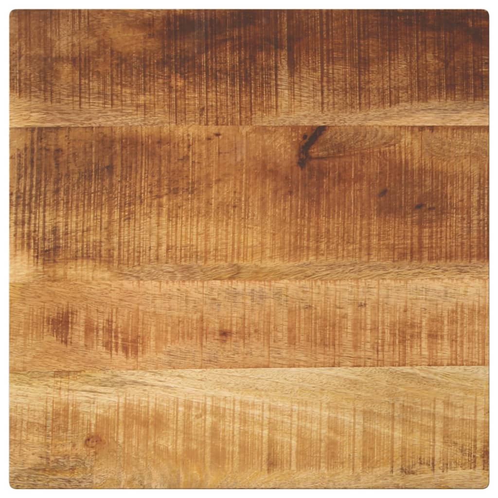 Tischplatte 40x40x2,5 Cm Quadratisch Raues Massivholz Mango
