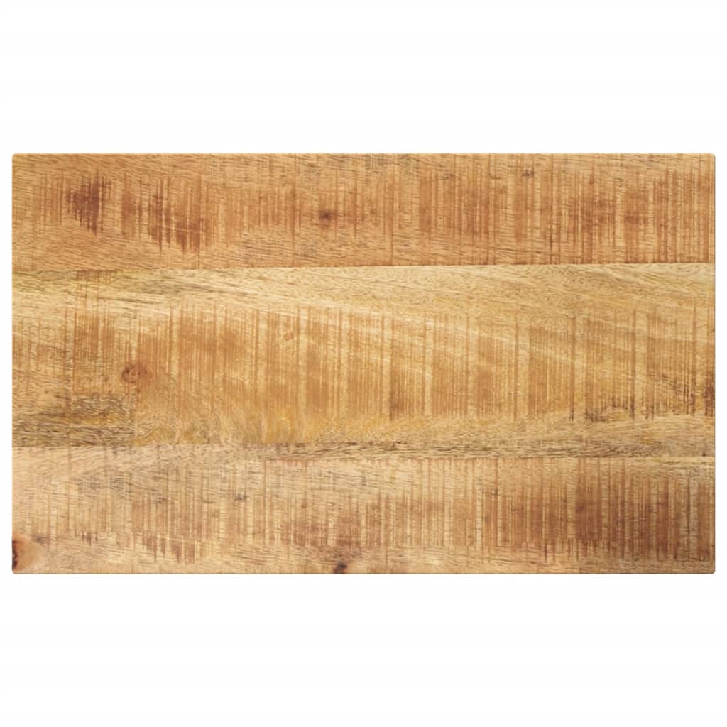 Tischplatte 40x20x3,8 Cm Rechteckig Raues Massivholz Mango